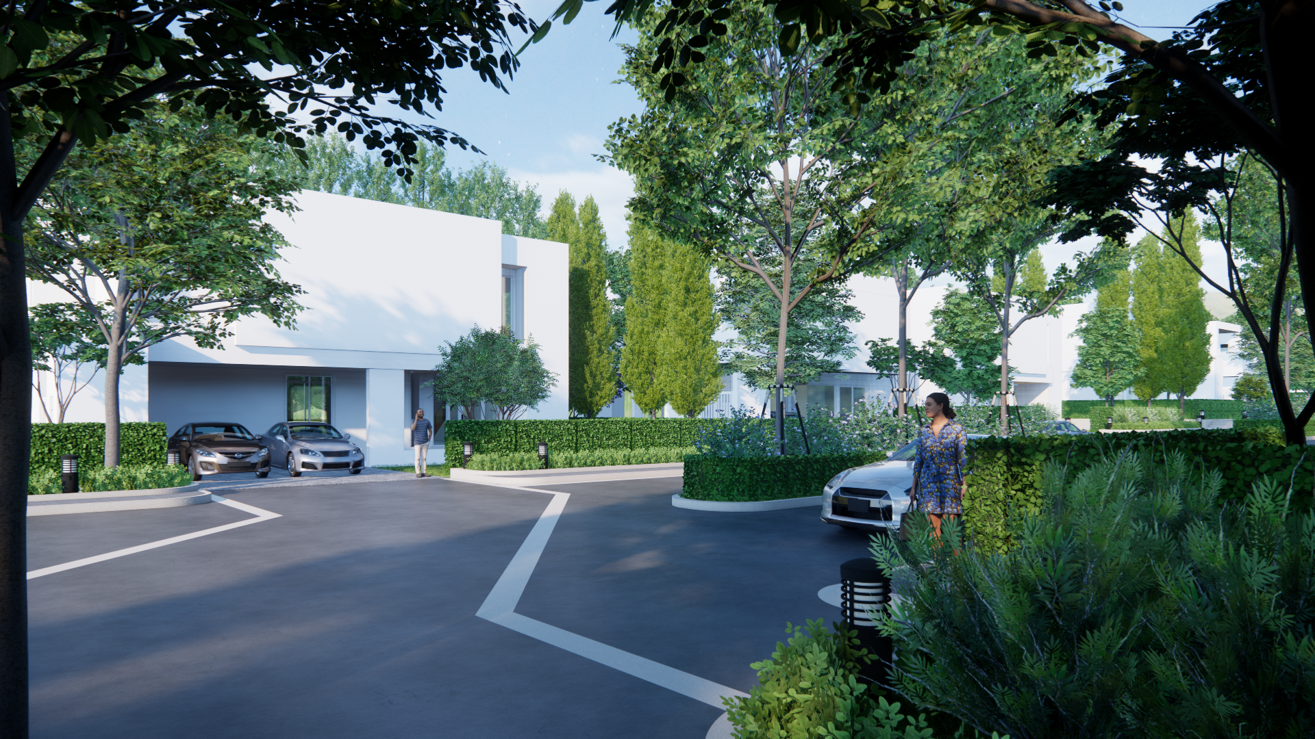 exclusive pranburi neighborhood with luxury pool villas