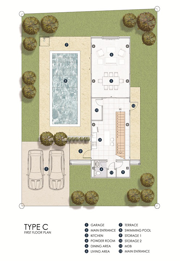 type c 1st floor plan